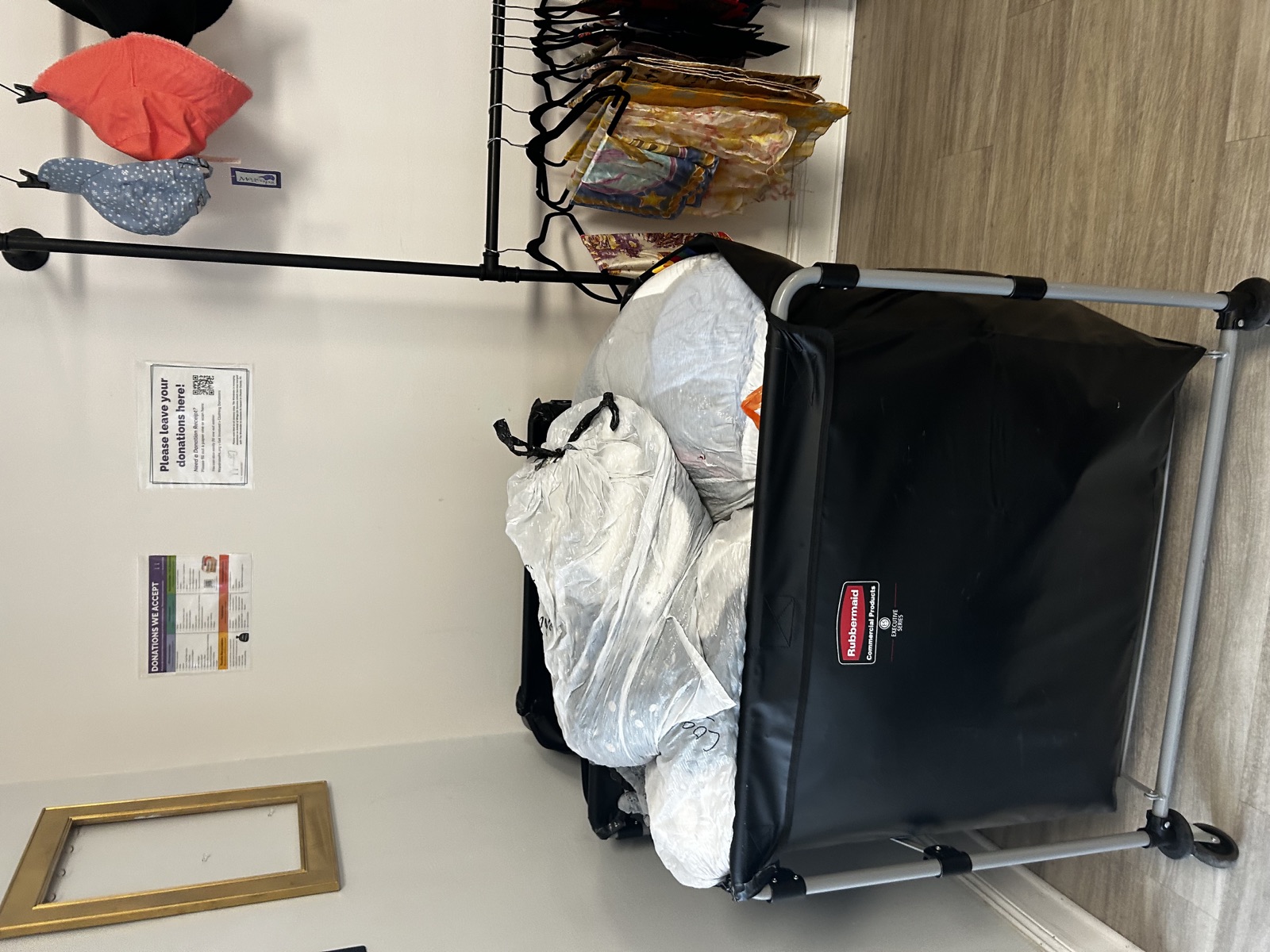 Clothing donations delivered for West Chester PA families at a local community outreach center
